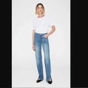 Anine Bing Roy Jean Nordic Blue Size 27